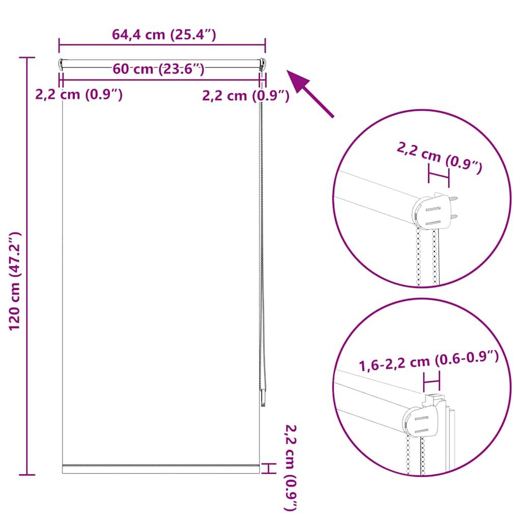 Verdunklungsrollo Verdunkelungsrollo Rollo 60x120 Rot