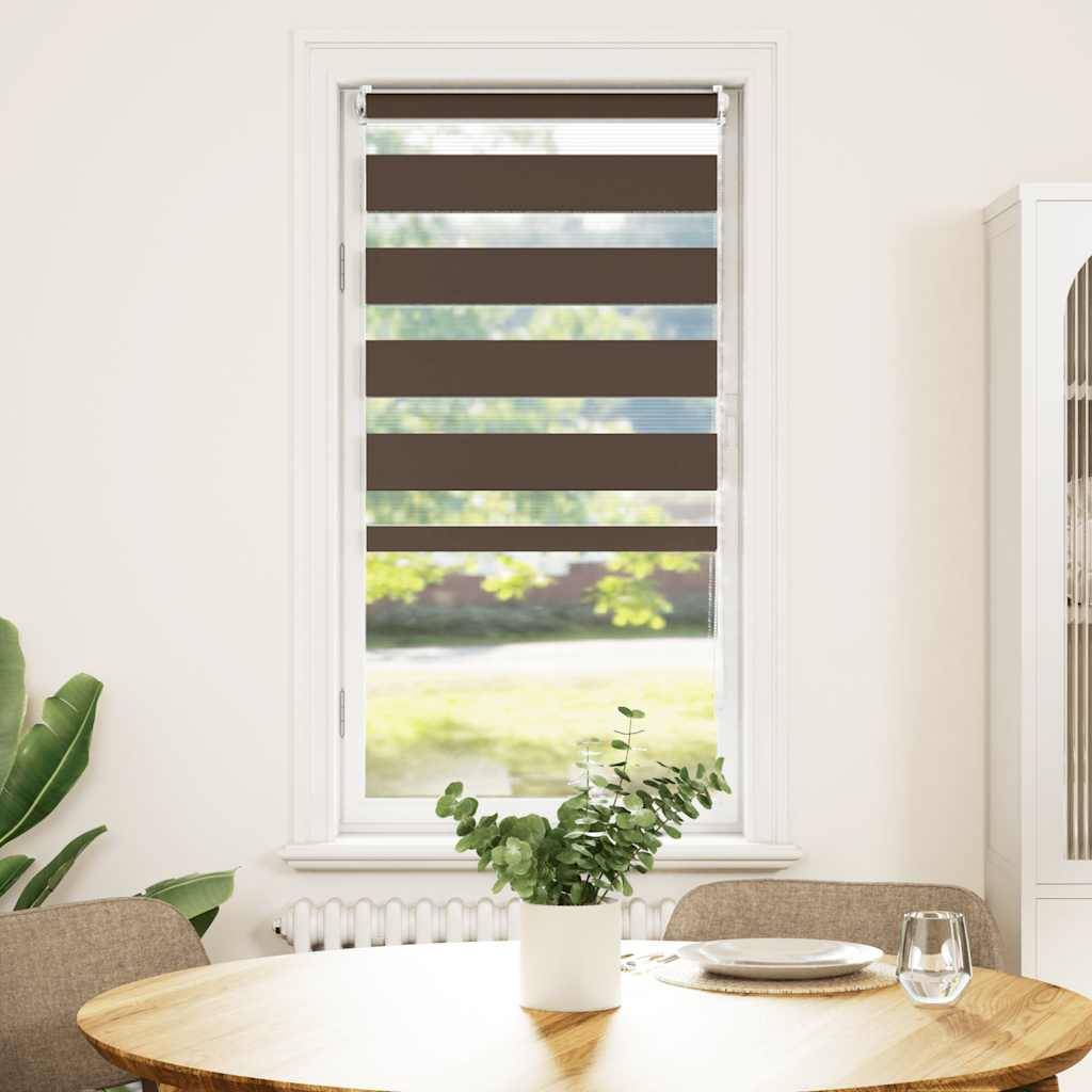 Doppelrollo 40 x 100 cm Kaffeebraun