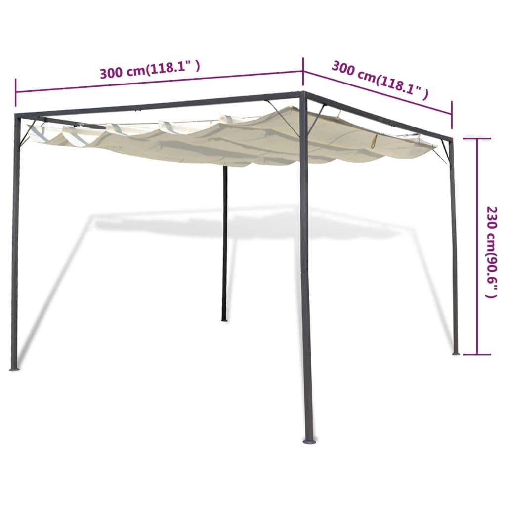 vidaXL Gartenpavillon mit versenkbarem Dach
