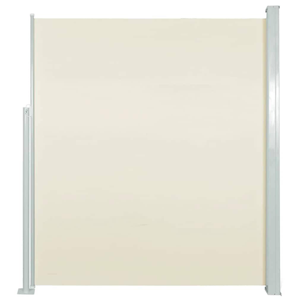 vidaXL Seitenmarkise 160x300 cm Cremeweiß