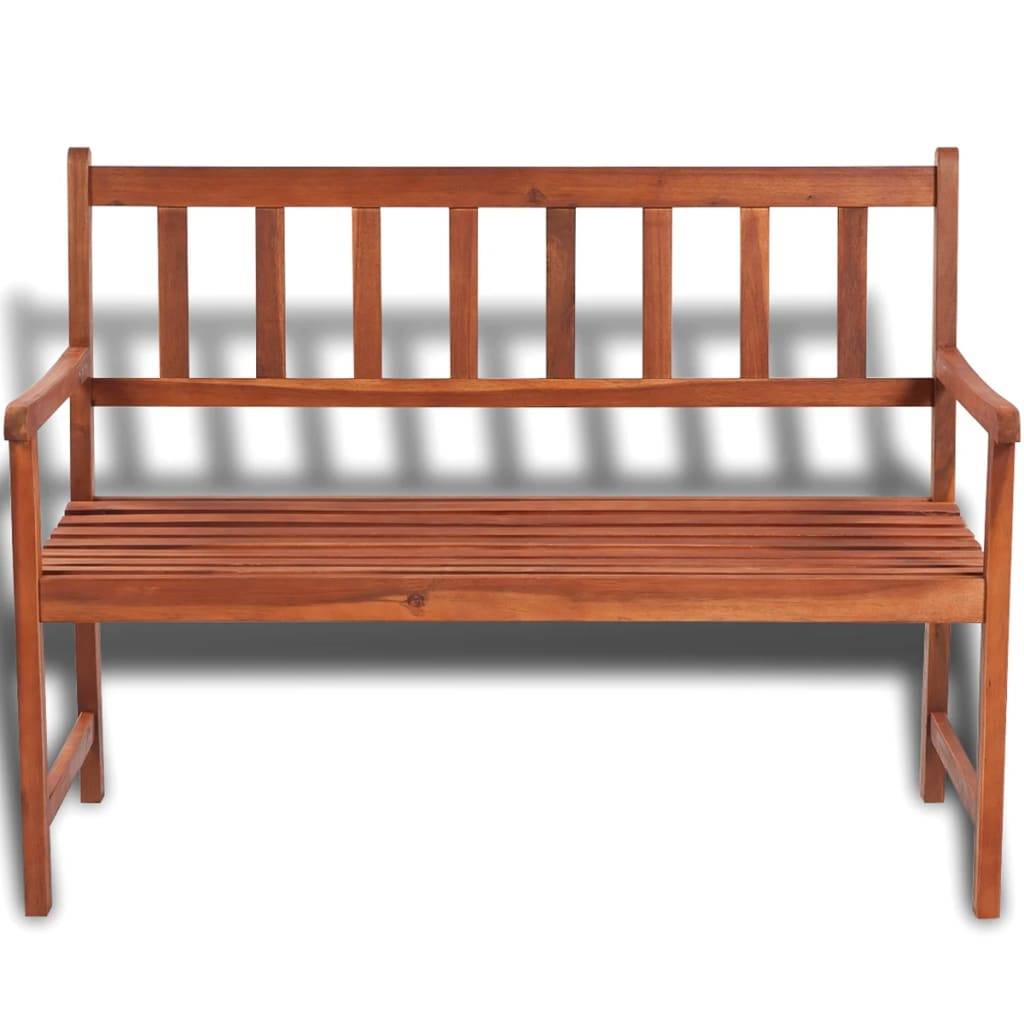 vidaXL Gartenbank 120 cm Massivholz Akazie