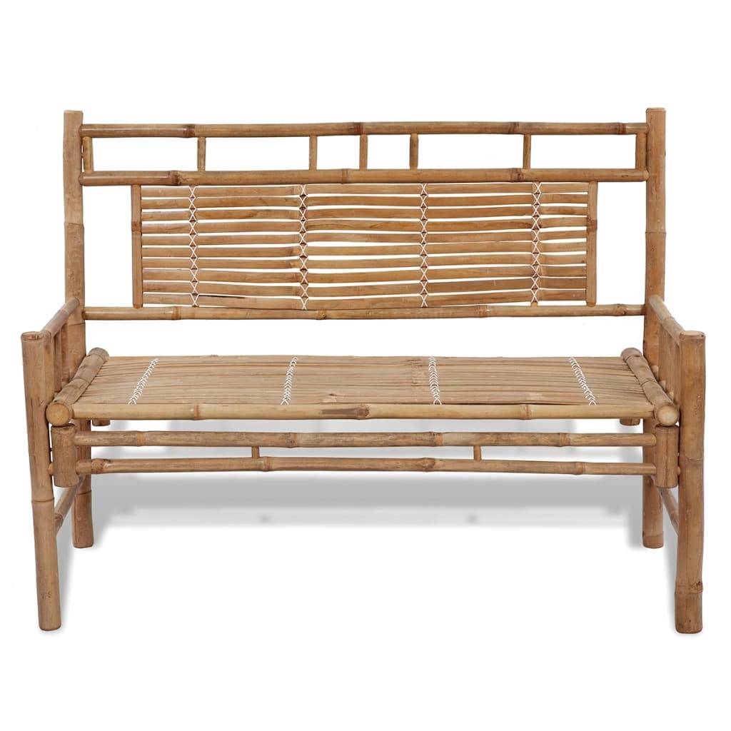 vidaXL Gartenbank 120 cm Bambus
