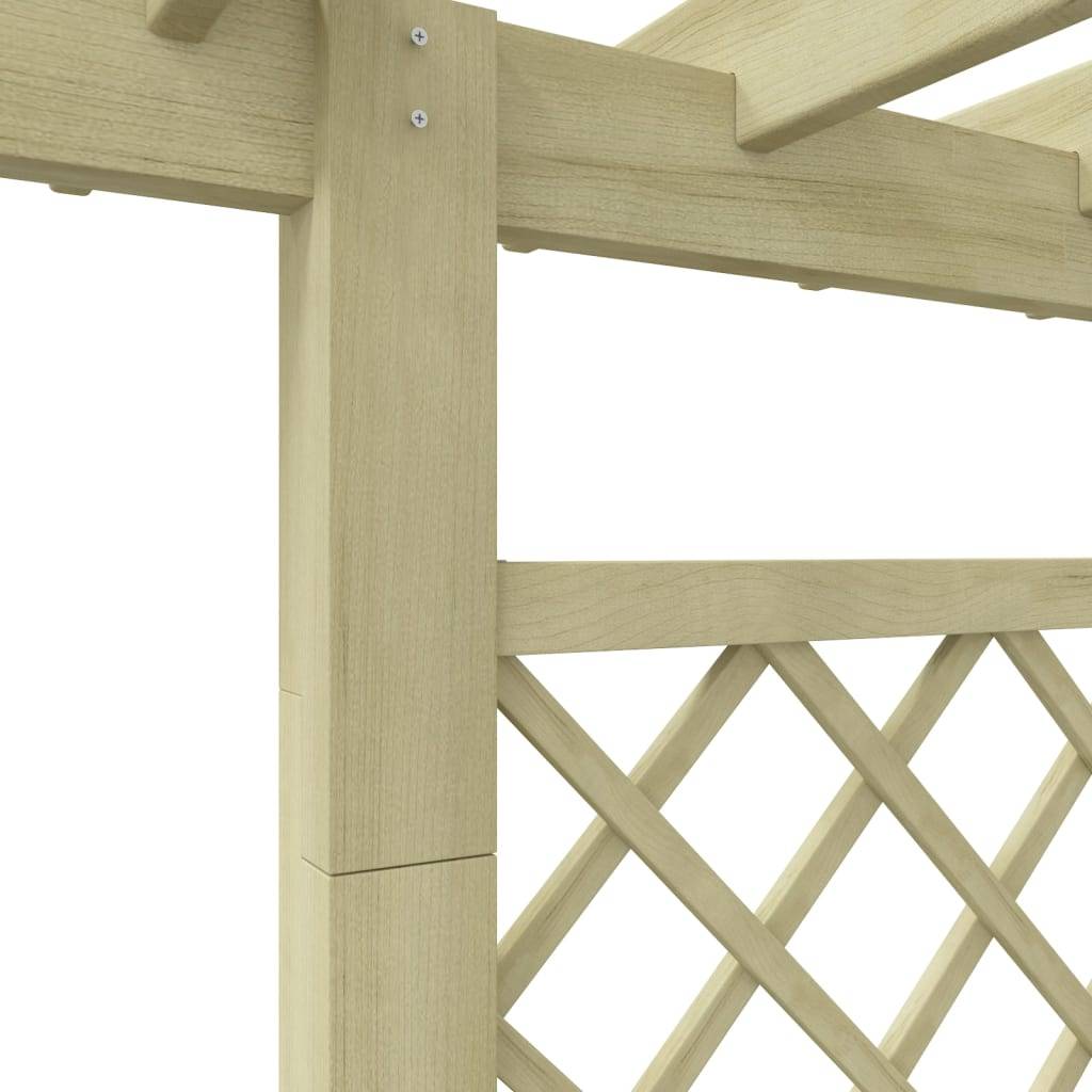 vidaXL Pergola mit Pflanzkasten 162x56x204 cm Holz