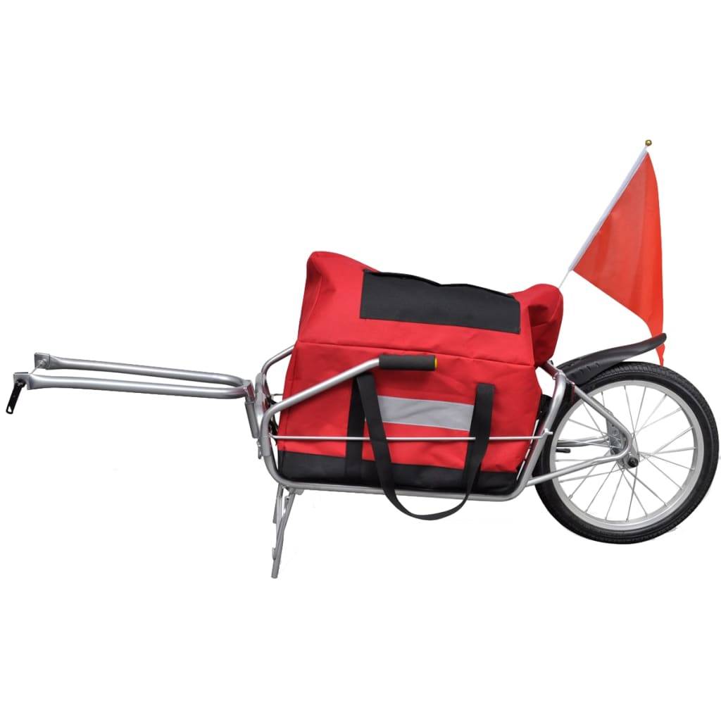 vidaXL Fahrradanhänger Einrad mit Tasche