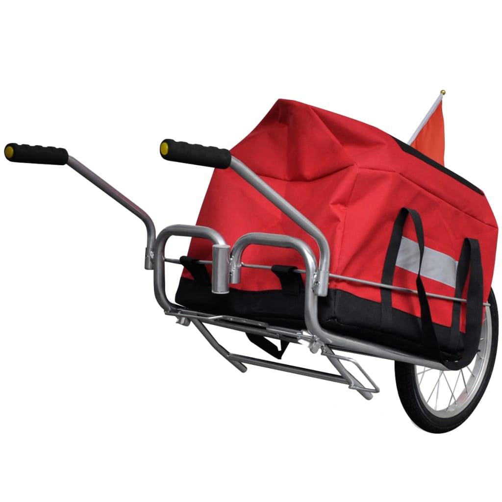vidaXL Fahrradanhänger Einrad mit Tasche