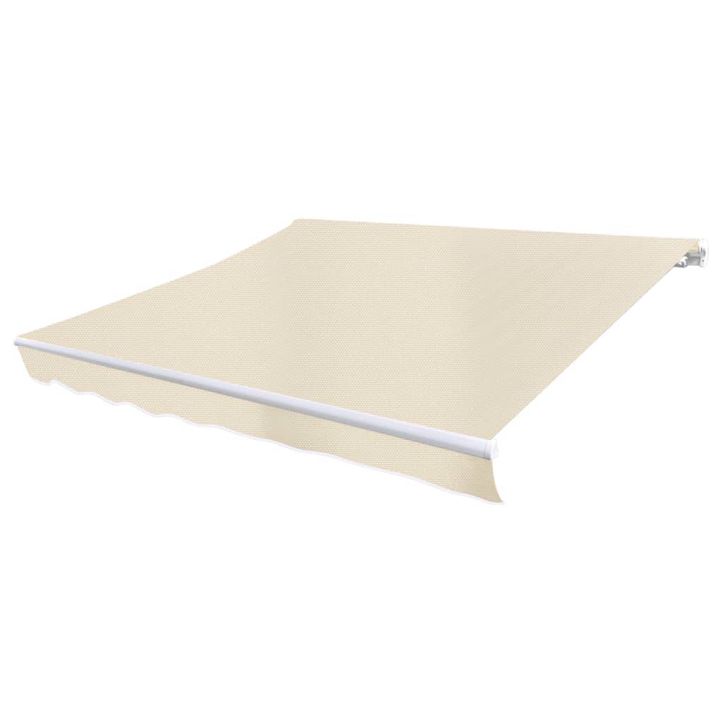 vidaXL Markisenbespannung Canvas Creme 4x3 m (ohne Rahmen)