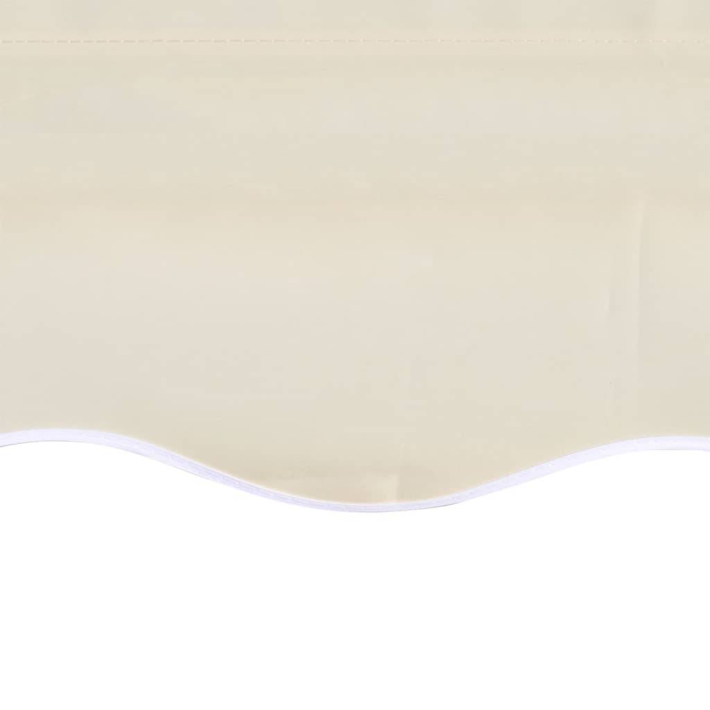 vidaXL Markisenbespannung Canvas Creme 4x3 m (ohne Rahmen)