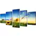 Bilder Dekoration Set Sonnenblumen 200 x 100 cm Bilder Dekoration Set Sonnenblumen 200 x 100 cm