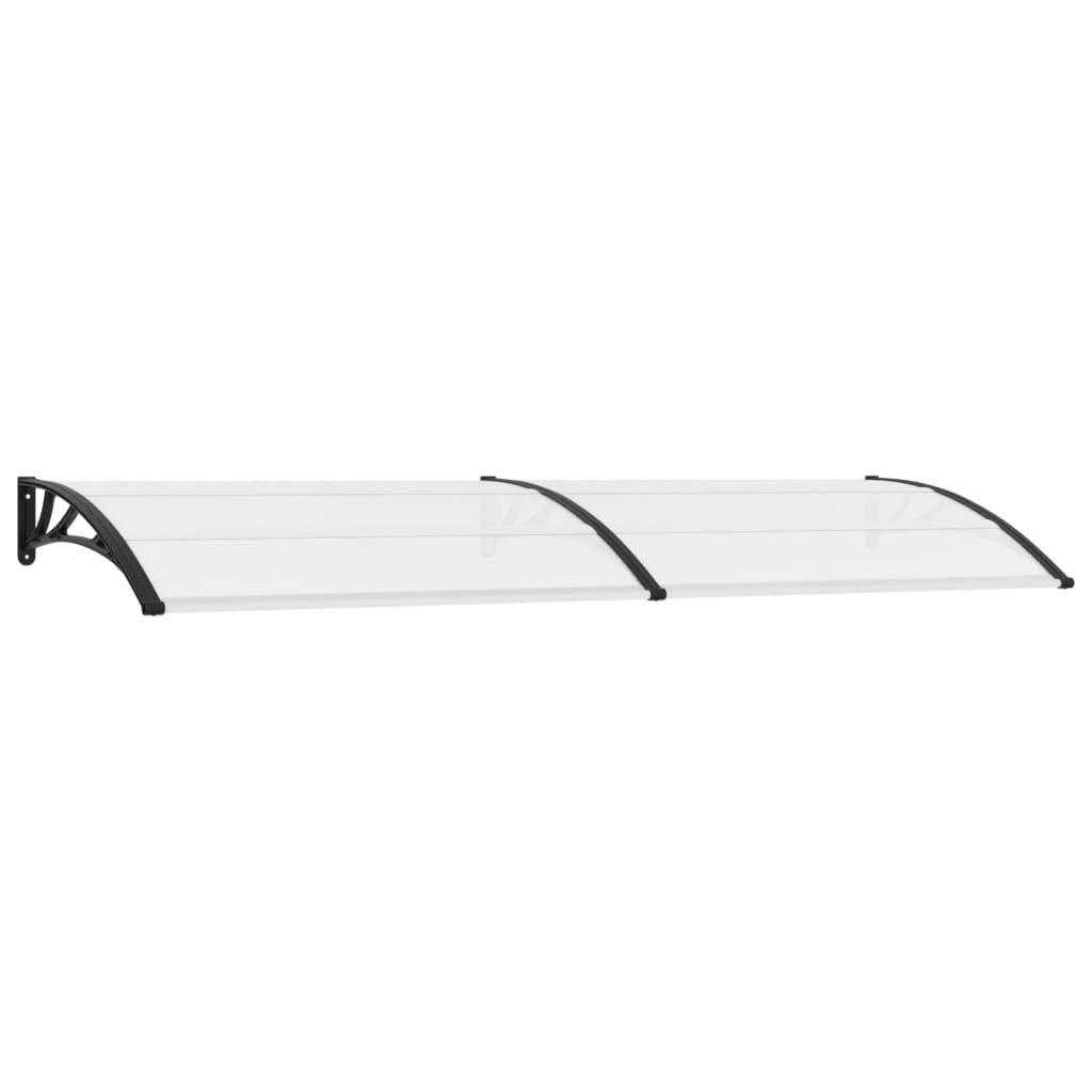 vidaXL Türvordach Schwarz und Transparent 300×80 cm PC