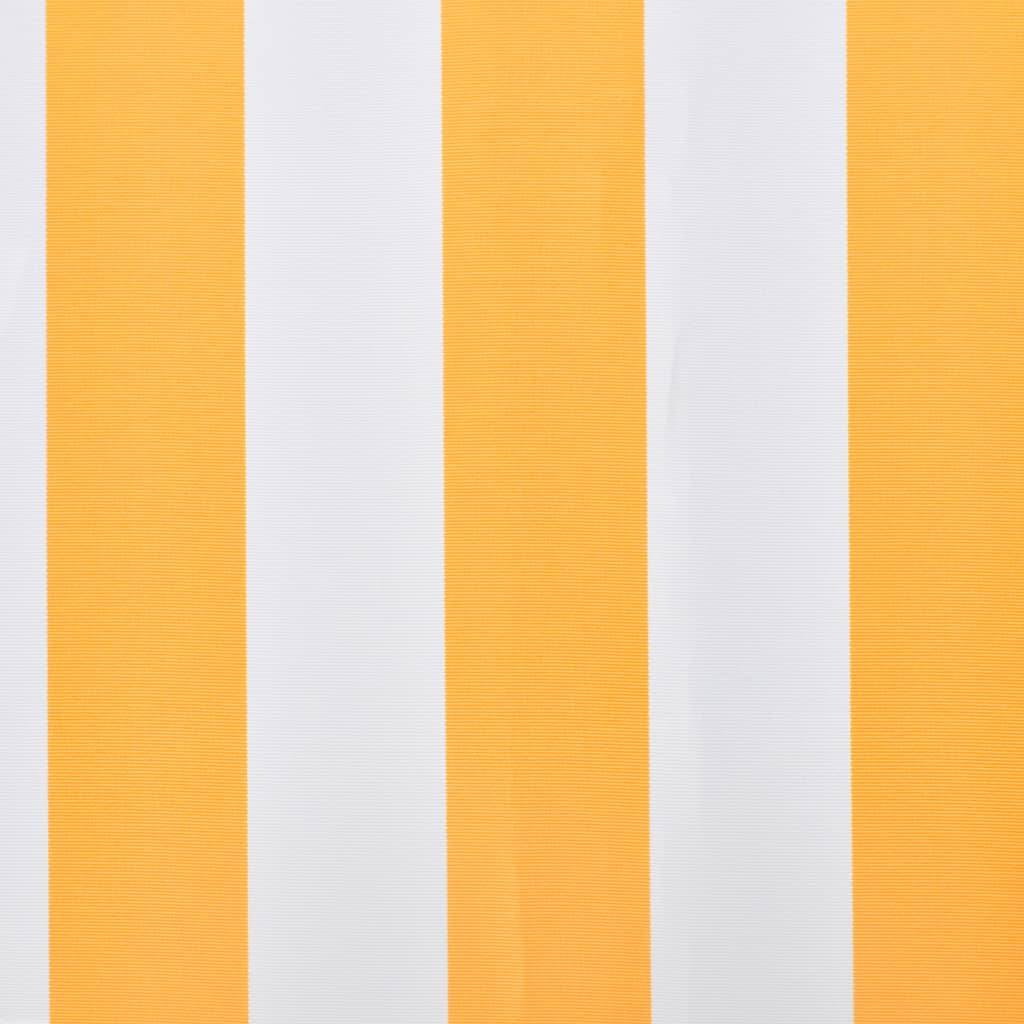 vidaXL Markisenbespannung Canvas Orange & Weiß 350x250 cm