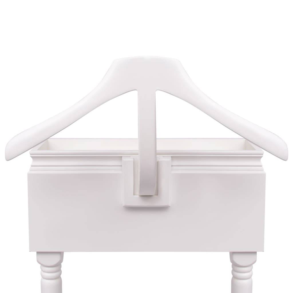 vidaXL Kleiderständer mit Schubladen Weiß Holz