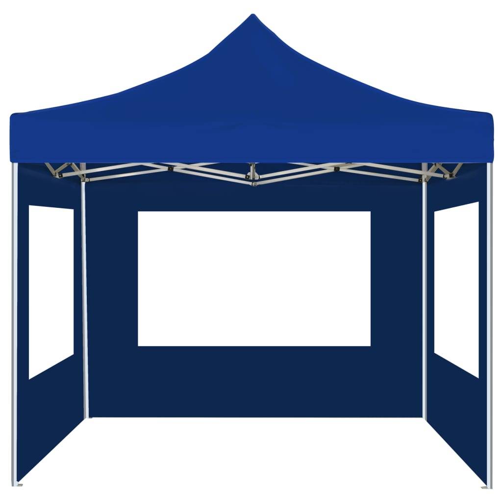 vidaXL Profi-Partyzelt Faltbar mit Wänden Aluminium 2×2m Blau