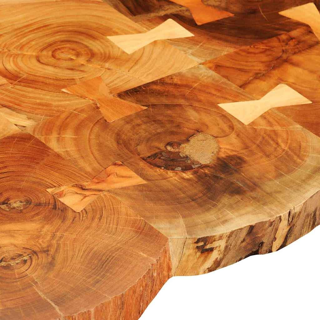 vidaXL Couchtisch 35 cm 6 Baumscheiben Massivholz Akazie