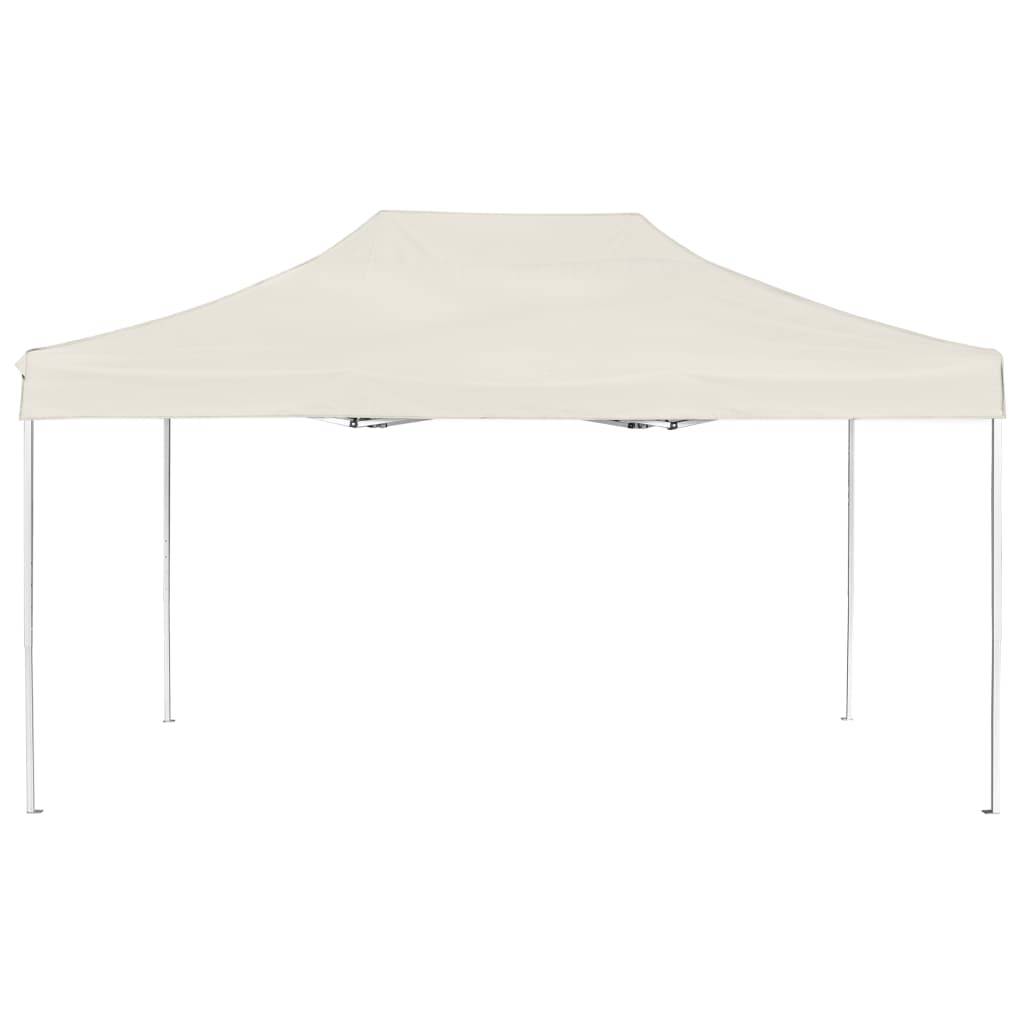 vidaXL Profi-Partyzelt Faltbar Aluminium 4,5x3 m Creme