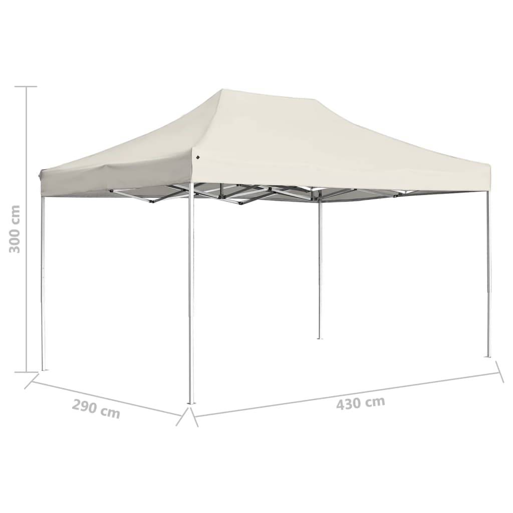 vidaXL Profi-Partyzelt Faltbar Aluminium 4,5x3 m Creme