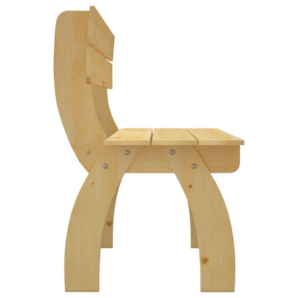 vidaXL Gartenbank 150 cm Kiefernholz Imprägniert