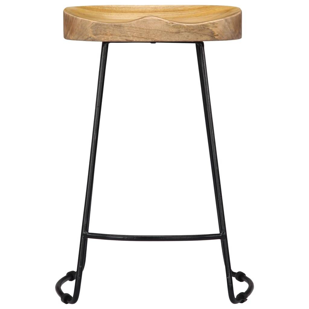vidaXL Gavin Barhocker 2 Stk. Massivholz Mango