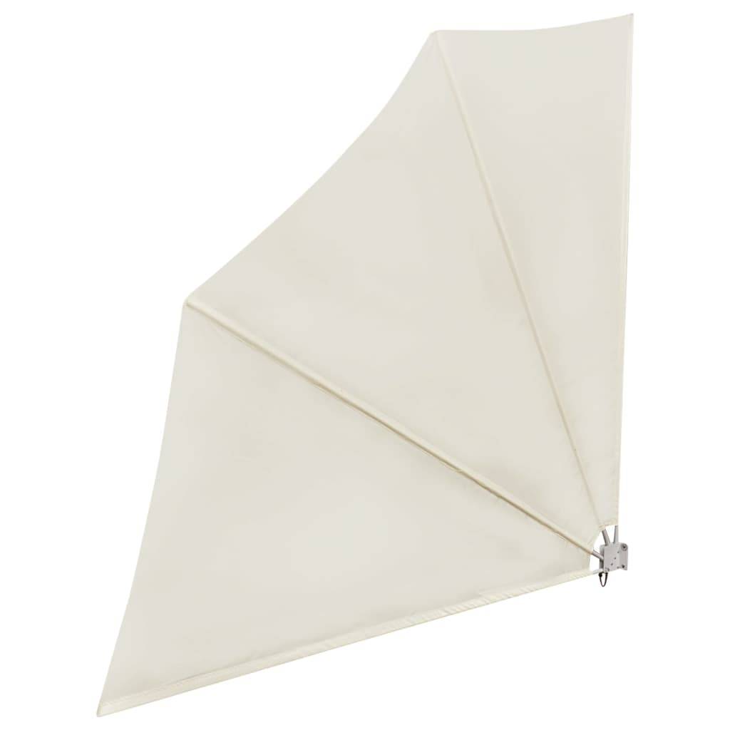 vidaXL Faltbarer Balkonfächer Creme 140×140 cm