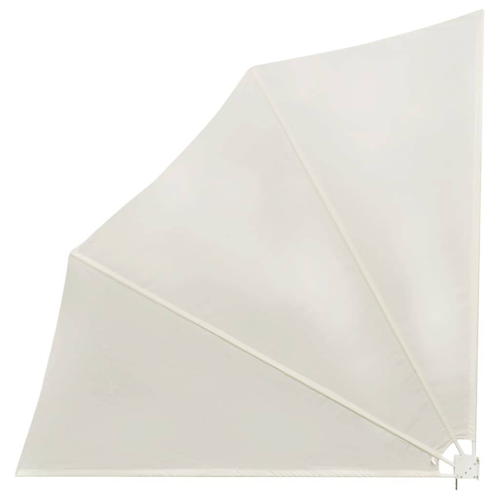 vidaXL Faltbarer Balkonfächer Creme 140×140 cm