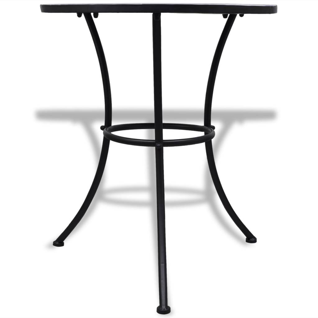 vidaXL 3-tlg. Bistro-Set Keramikfliesen Blau und Weiß