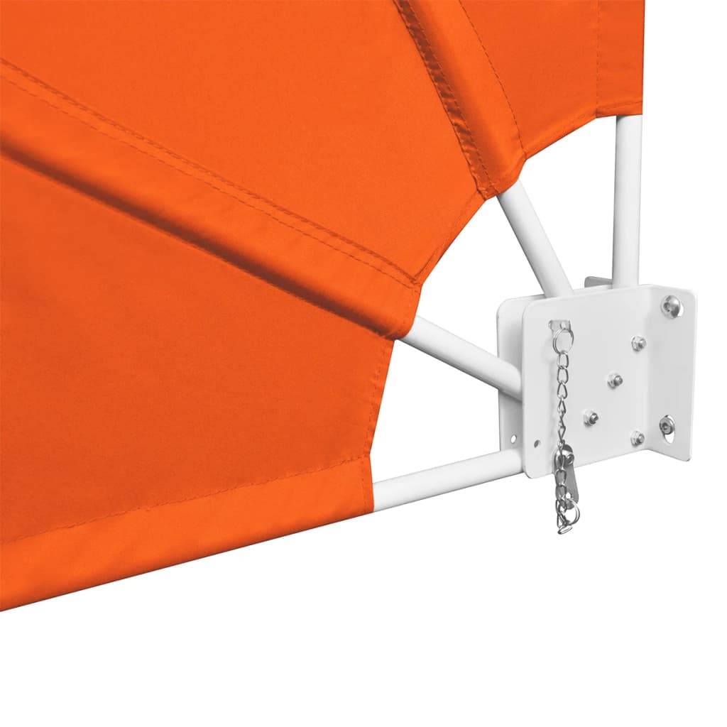 vidaXL Faltbarer Balkonfächer Terracotta-Rot 140×140 cm