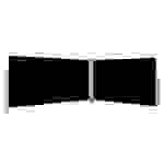 vidaXL Seitenmarkise Ausziehbar Schwarz 160×600 cm