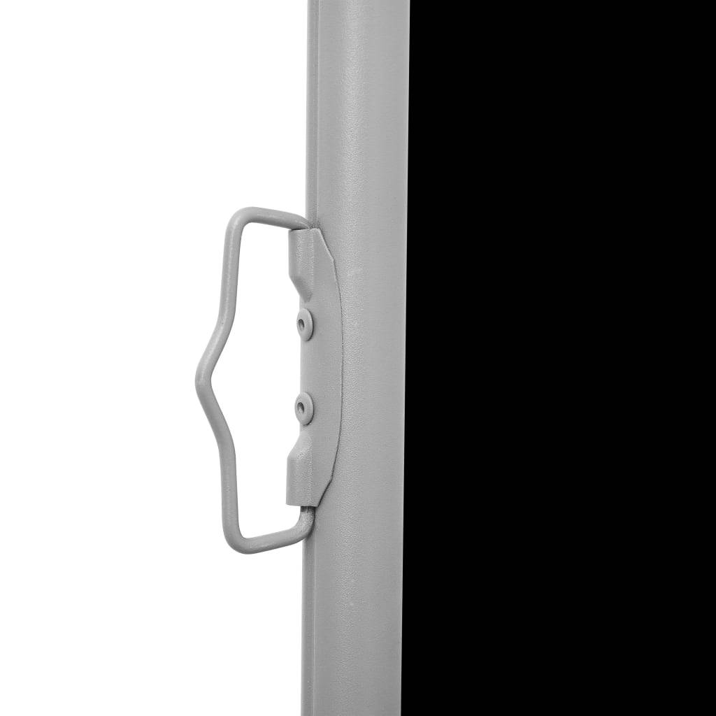 vidaXL Seitenmarkise Ausziehbar Schwarz 160×600 cm