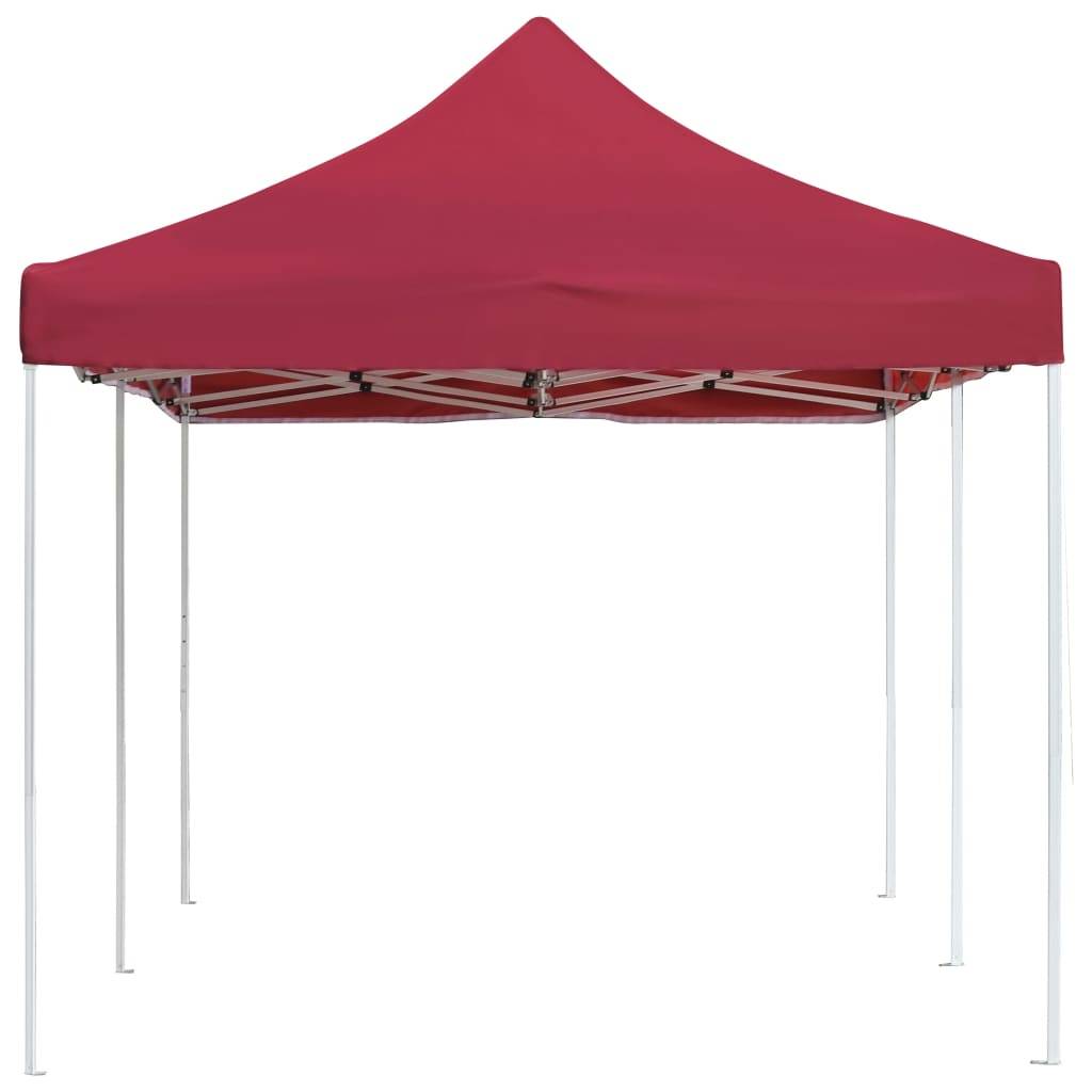 vidaXL Profi-Partyzelt Faltbar Aluminium 6×3 m Weinrot