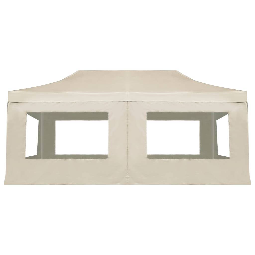 vidaXL Profi-Partyzelt Faltbar mit Wänden Aluminium 6×3m Creme