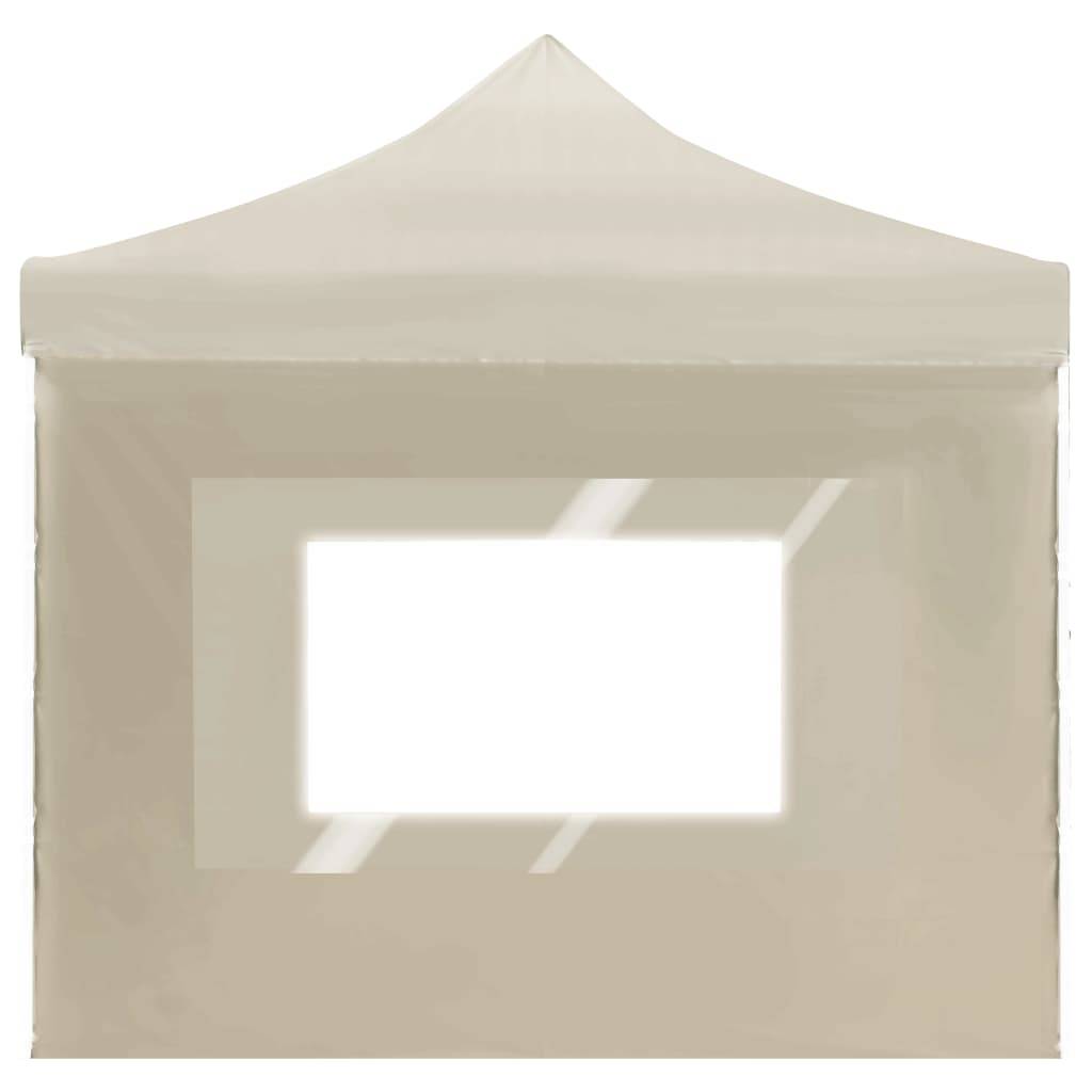 vidaXL Profi-Partyzelt Faltbar mit Wänden Aluminium 6×3m Creme