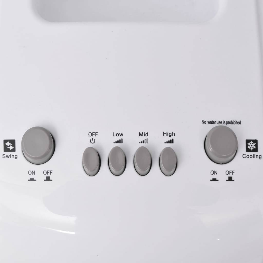 vidaXL Tragbarer Luftkühler 80 W 4 L 25x26x56 cm