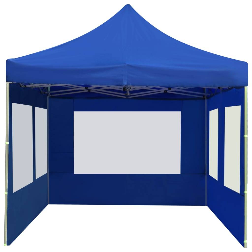 vidaXL Profi-Partyzelt Faltbar mit Wänden Aluminium 6×3m Blau