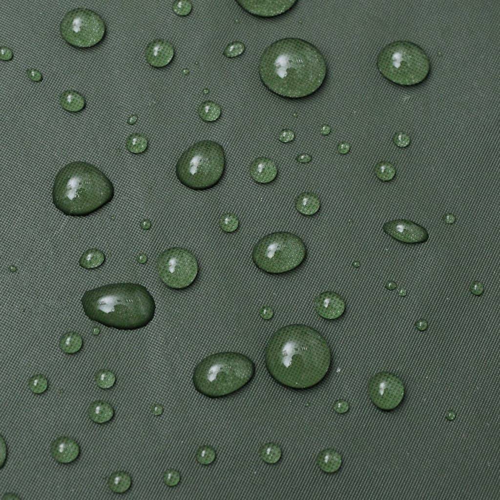 vidaXL Regenmantel Wasserdicht Strapazierfähig Lang mit Kapuze Grün XL