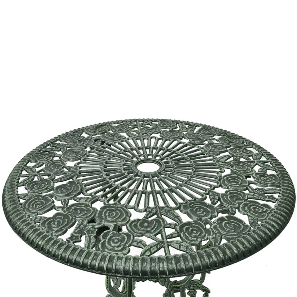 vidaXL 3-tlg. Bistro-Set Aluminiumguss Grün