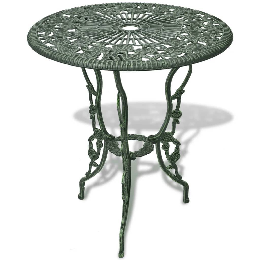 vidaXL 3-tlg. Bistro-Set Aluminiumguss Grün