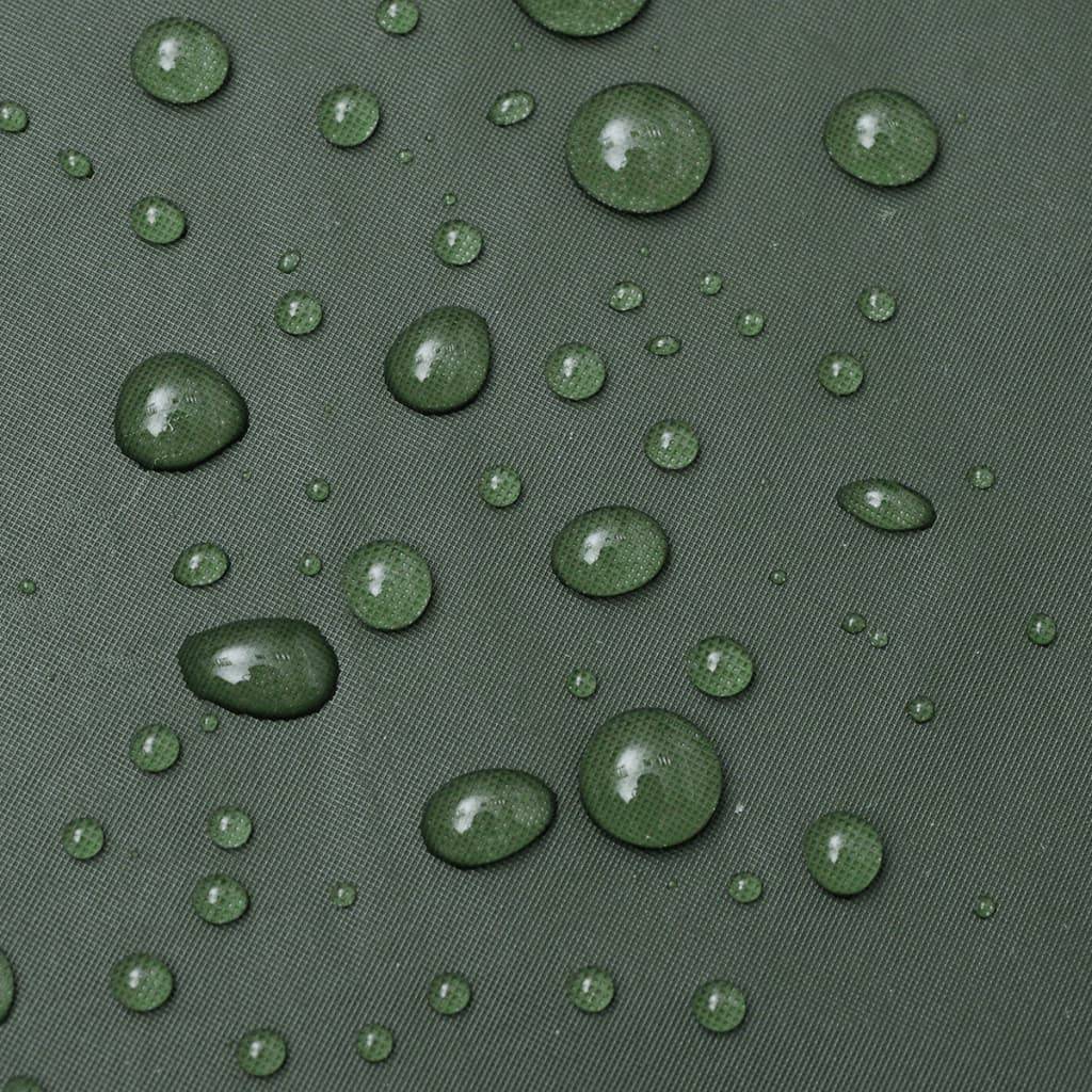 vidaXL Regenmantel Wasserdicht Strapazierfähig Lang mit Kapuze Grün L