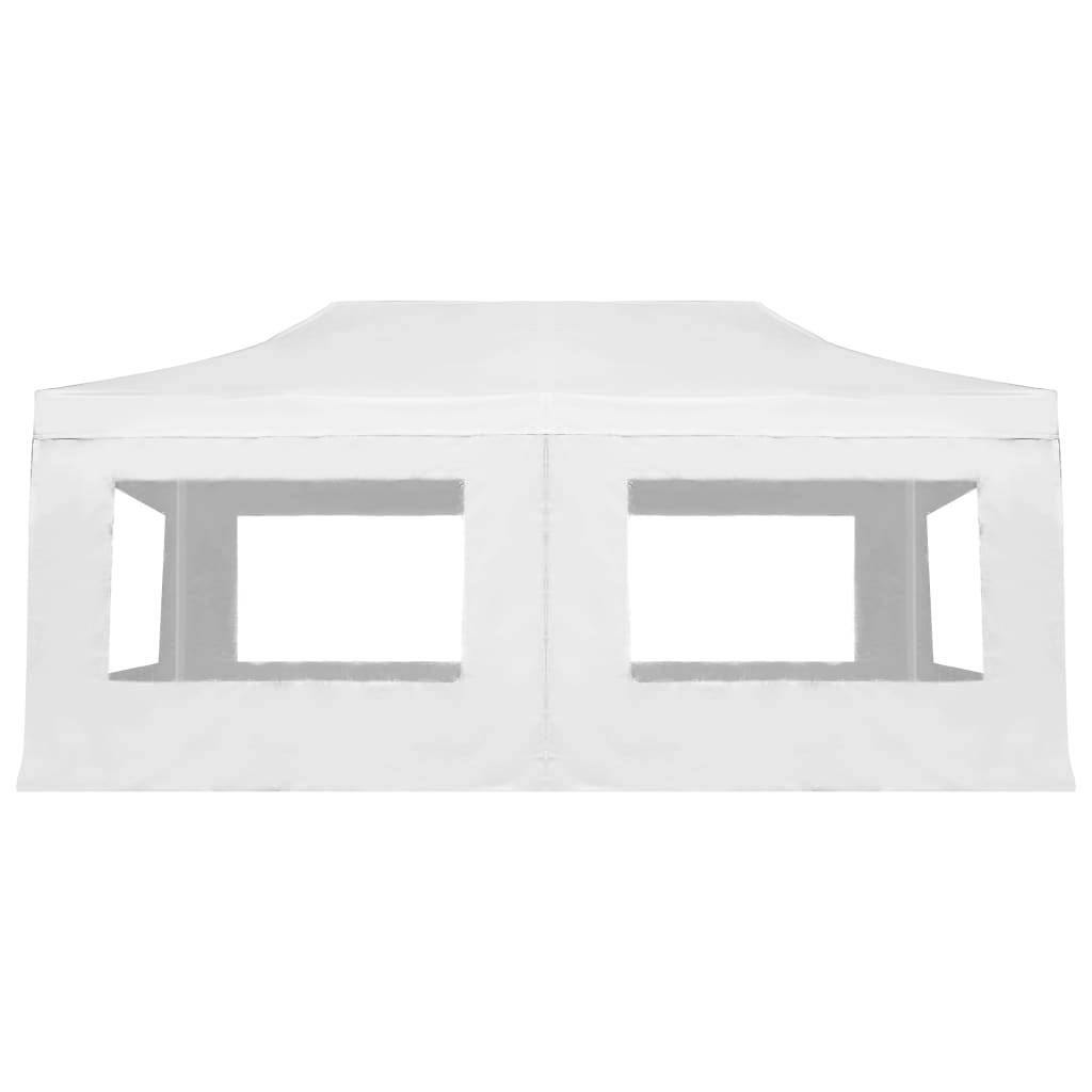 vidaXL Profi-Partyzelt Faltbar mit Wänden Aluminium 6×3m Weiß