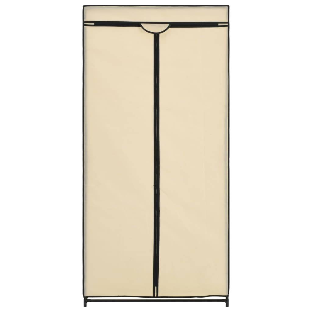 vidaXL Kleiderschrank Creme 75×50×160 cm
