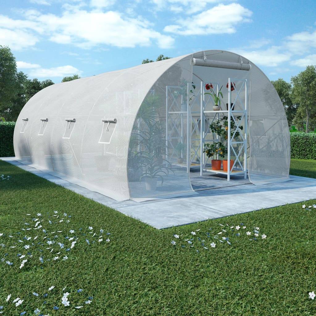 vidaXL Gewächshaus 18m² 600x300x200 cm