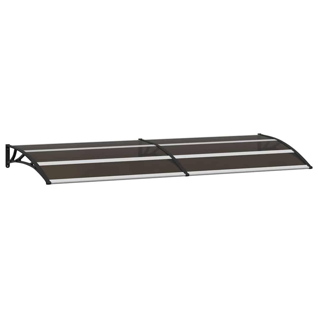 vidaXL Vordach Schwarz 240x75 cm PC