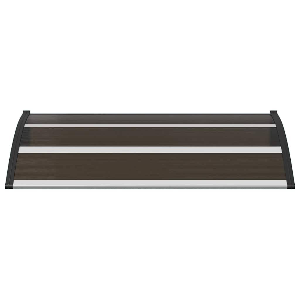vidaXL Vordach Schwarz 120x75 cm PC