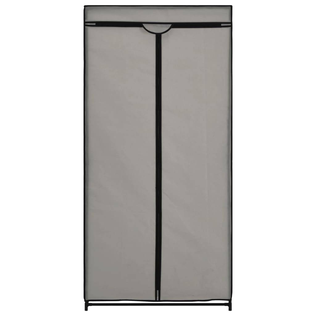 vidaXL Kleiderschrank Grau 75×50×160 cm