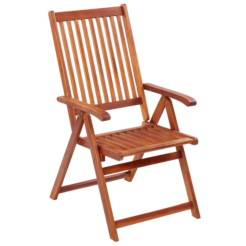 vidaXL Gartenstühle 2 Stk. Klappbar Akazie Massivholz Braun