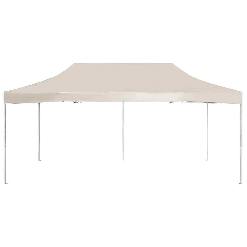 vidaXL Profi-Partyzelt Faltbar Aluminium 6x3 m Creme