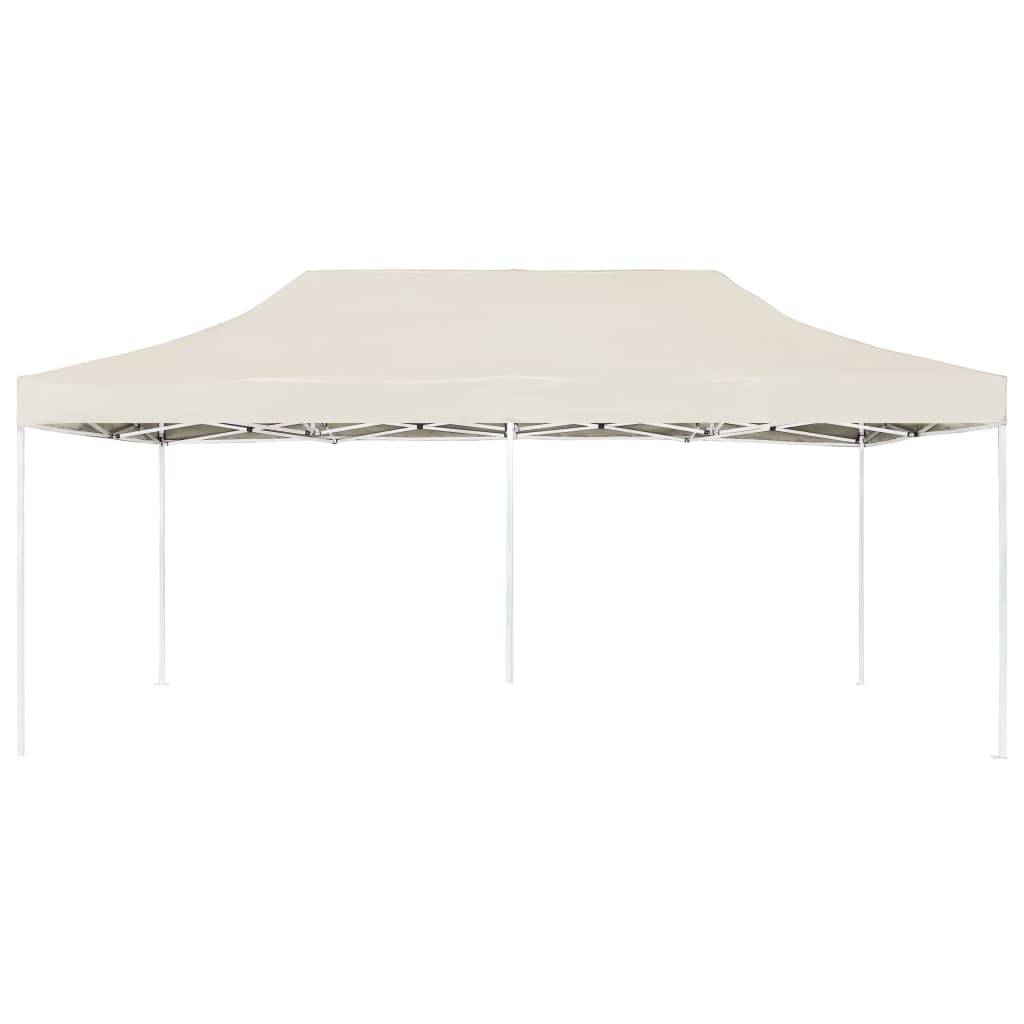 vidaXL Profi-Partyzelt Faltbar Aluminium 6x3 m Creme