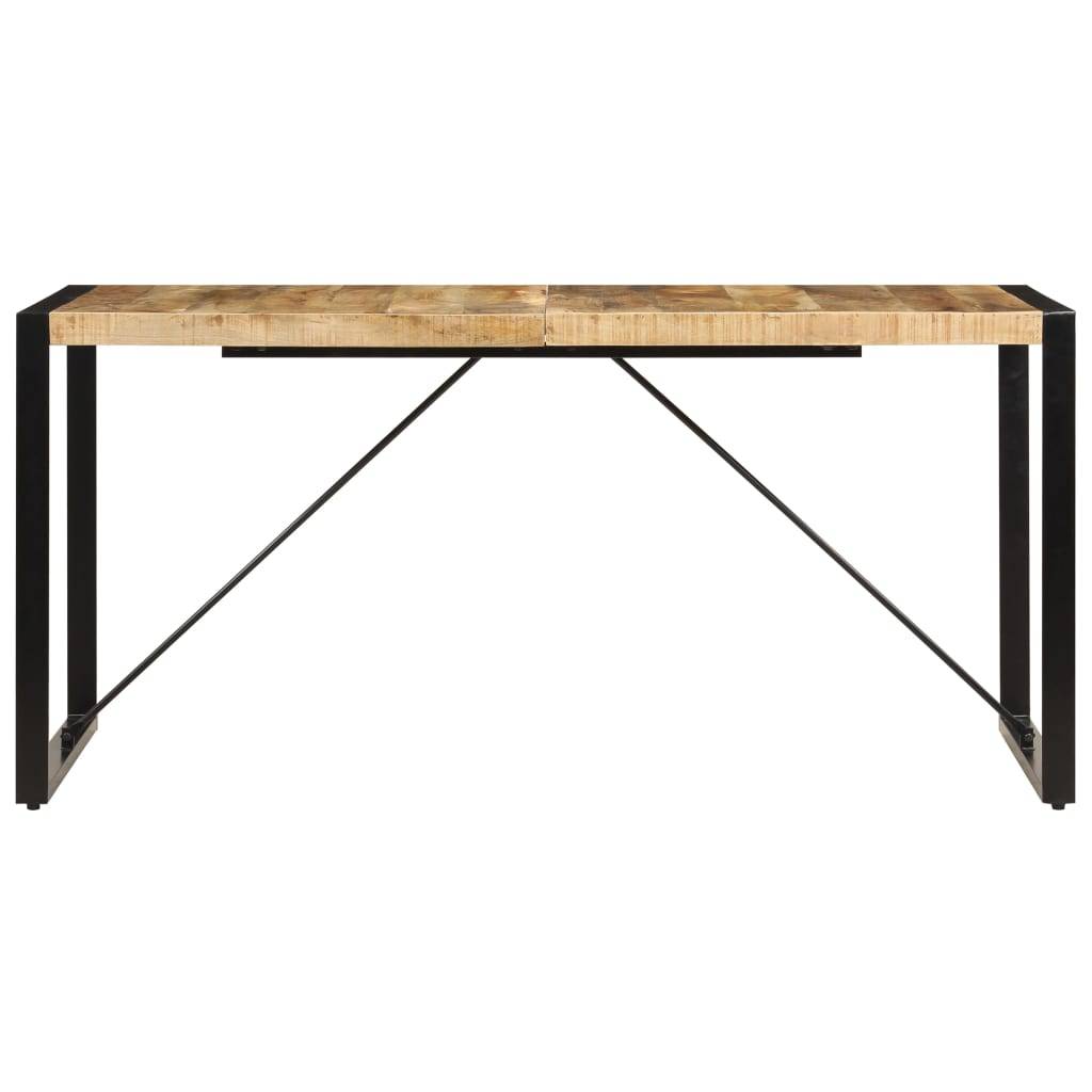 vidaXL Esstisch 160x80x75 cm Massivholz Mango