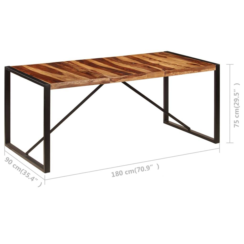vidaXL Esstisch 180 x 90 x 75 cm Massivholz