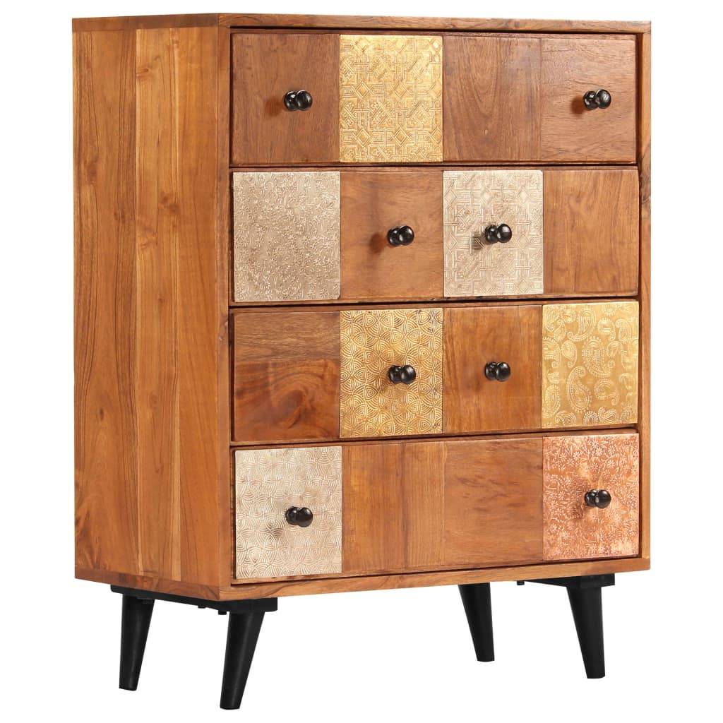 vidaXL Kommode 60x30x75 cm Massivholz Akazie