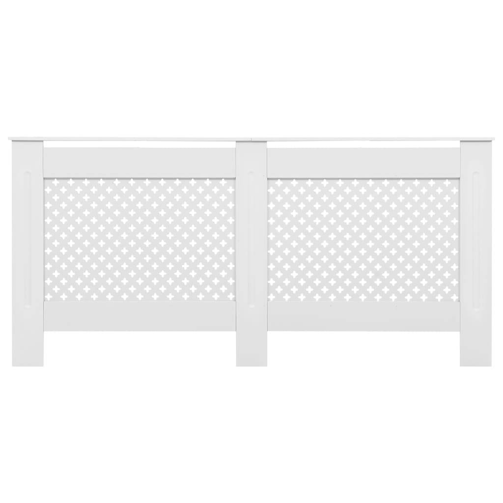 vidaXL Heizkörperverkleidungen 2 Stk. Weiß 172×19×81,5 cm MDF
