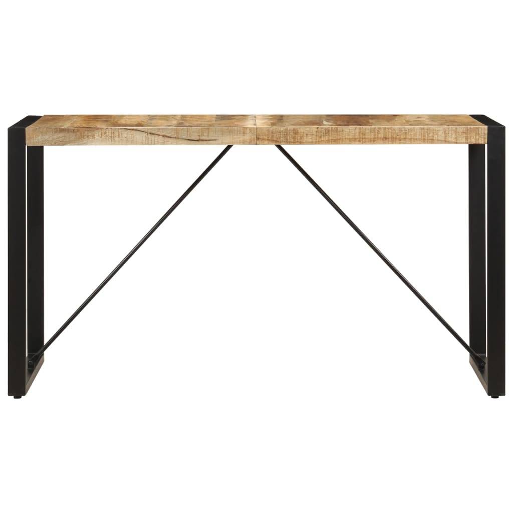 vidaXL Esstisch 140x70x75 cm Massivholz Mango